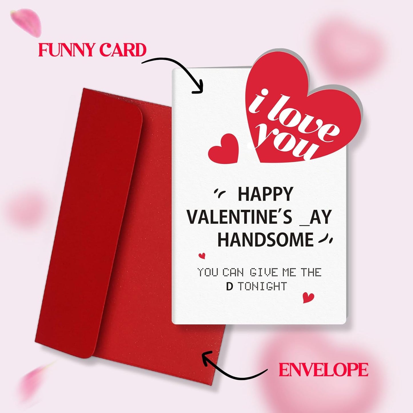 Valentines Day Love Gifts for Him, Valentines Day Card Gifts for Husband Men, Funny Card for Him Valentines Day, Mens Valentines Gifts, Gifts for Boyfriend Husband Valentines Day, Valentine Gifts for Him