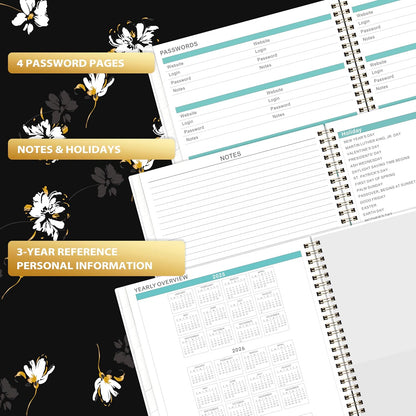 2025 Monthly Planner - 2025 Planner from Jan. 2025 - Dec. 2025, Monthly Calendar 2025 with Tabs, Inner Pocket, Monthly Planner 8.5"X 11"