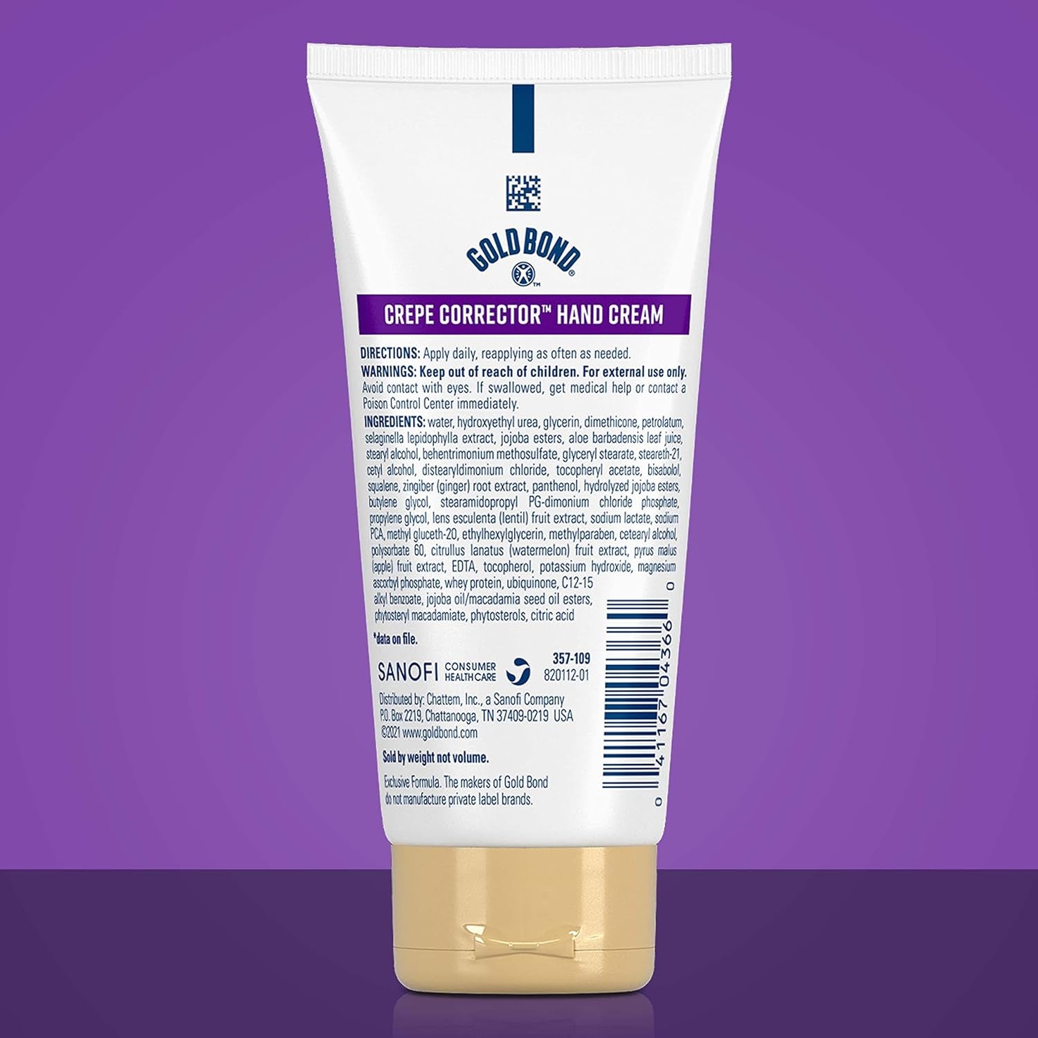 Age Renew Crepe Corrector Hand Cream, Replenishing & Smoothing Formula, 3 Oz.