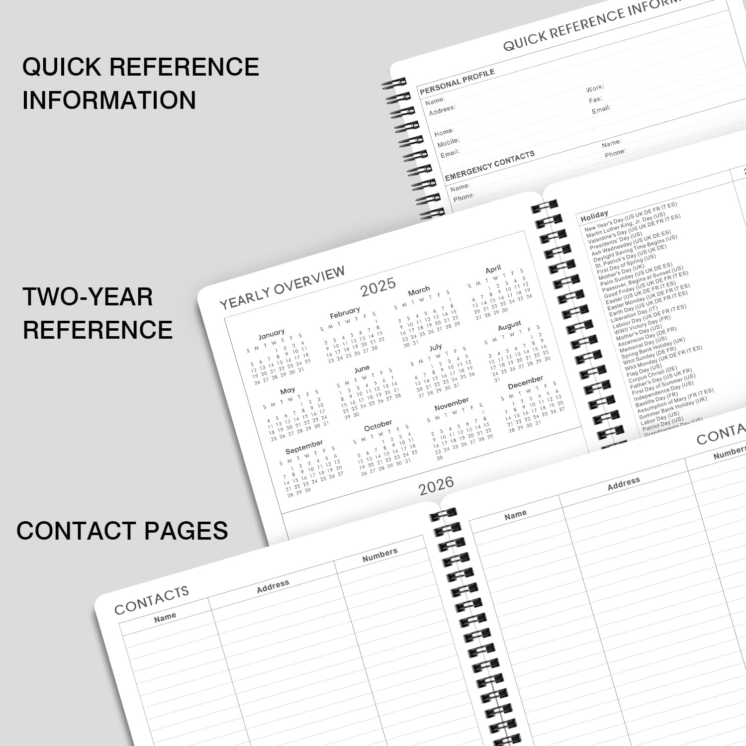 2025 Planner - Planner 2025, 7.7" X 9.8", 2025 Planner Weekly & Monthly, Strong Twin-Wire Binding, round Corner, Improving Your Time Management Skill