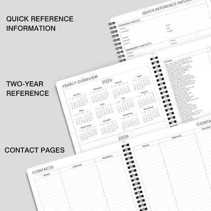 2025 Planner - Planner 2025, 7.7" X 9.8", 2025 Planner Weekly & Monthly, Strong Twin-Wire Binding, round Corner, Improving Your Time Management Skill