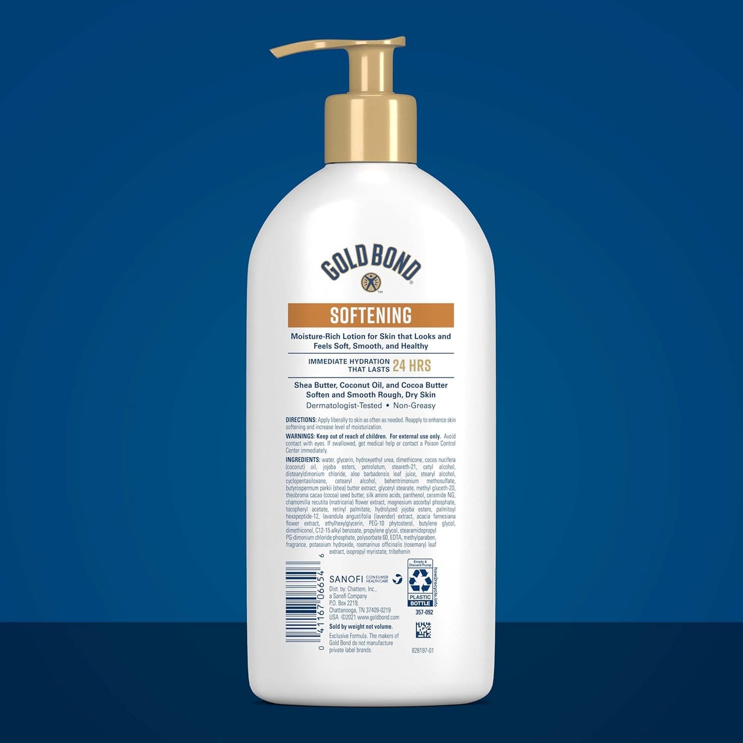 Softening Hydrating Lotion, with Shea Butter for Rough & Dry Skin, 14 Oz.