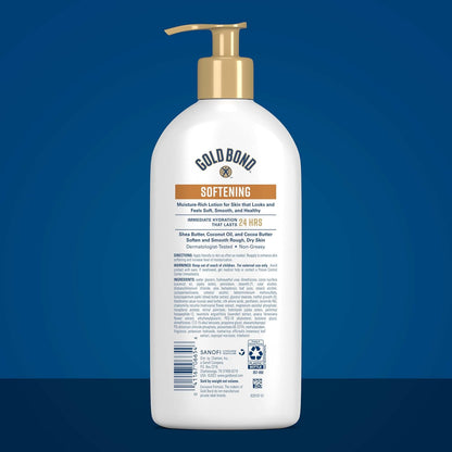 Softening Hydrating Lotion, with Shea Butter for Rough & Dry Skin, 14 Oz.