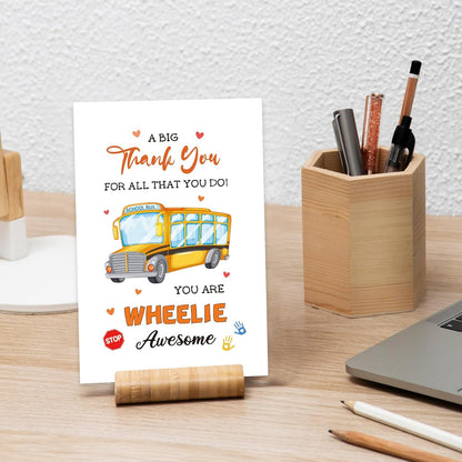 School Bus Driver Thank You Card, School Bus Driver Appreciate Gift, End of Year Gift for Bus Driver, Awesome Bus Driver Retirement Card