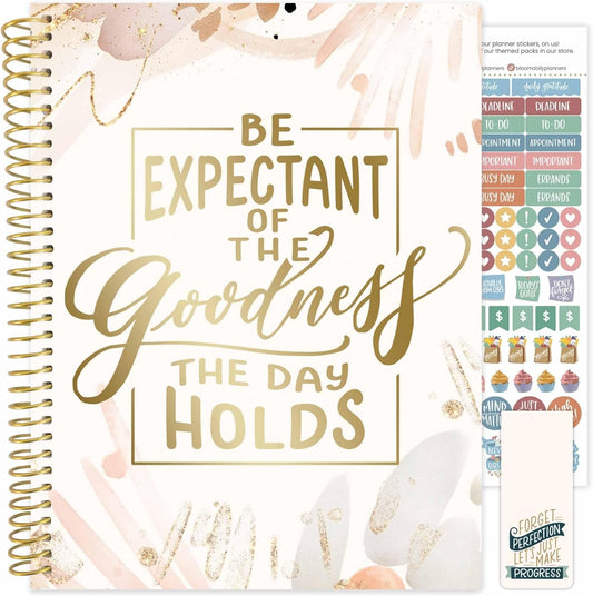 2025 (8.5" X 11") Calendar Year Day Planner (January 2025 - December 2025) - Weekly/Monthly Dated Agenda Organizer with Stickers & Tabs - Moments of Grace