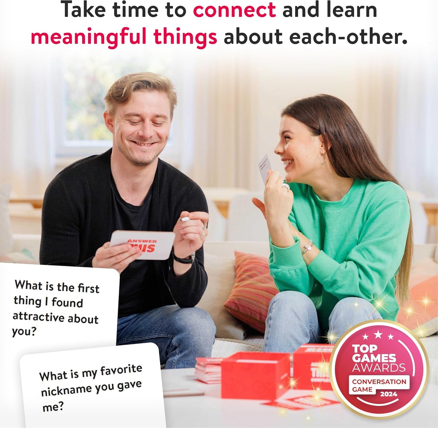 Answer This - Couples Games - How Well Do You Know Your Partner? - Relationship & Conversation Card Game for Date Night or a Party - Cool Anniversary & Valentine Gift Idea