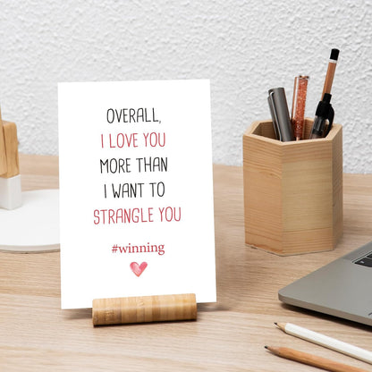 Humor Valentine'S Day Card, Funny V-Day Gift for Him Her Husband, Hilarious Anniversary Card, Naughty I Love You Card