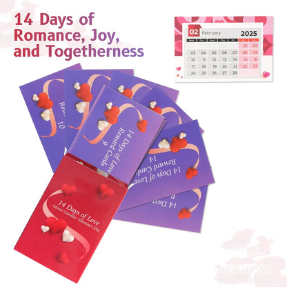 14 Days of Love – 2025 Valentine'S Day Advent Calendar: Scratch-Off Date Night Ideas & Valentine'S Gifts for Him, Her, Couples – Unique Card Games for Boyfriend, Girlfriend, Husband, Wife