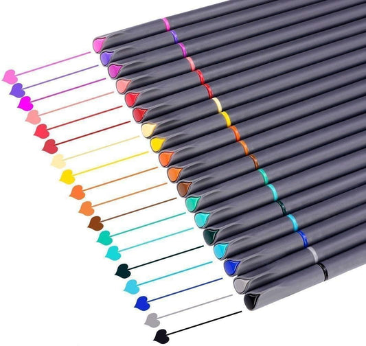 Journal Planner Pens Colored Pens, Office School Supplies, Fine Point Markers Drawing Pens Fineliner Pen for Bullet Journaling Scrapbooking Writing Note Taking Calendar Art Sketching, 18 Colors