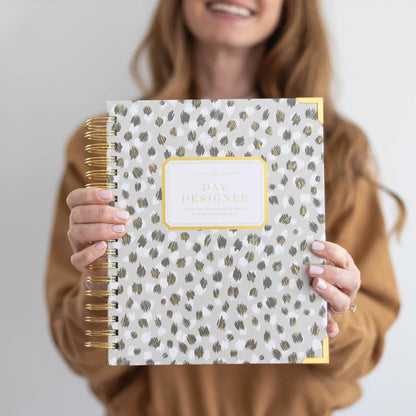 2025 Weekly Planner – Premium Planner for Stylish Organization. Combines Weekly & Monthly Calendars, Daily Schedule, Notes Pages, Goal Setting, Stickers, Pocket & More. Elegant Laminated Cover with Gold Accents (Chic Design)