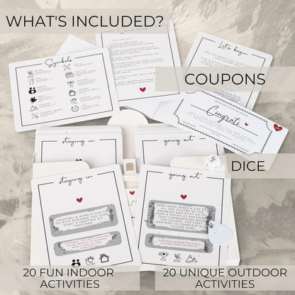 40 Fun Date Night Ideas for Couples - the Perfect Scratch off Card Deck Game for Unique Date Night Adventures - Great for Him/Your Boyfriend, Husband, Girlfriend or Wife