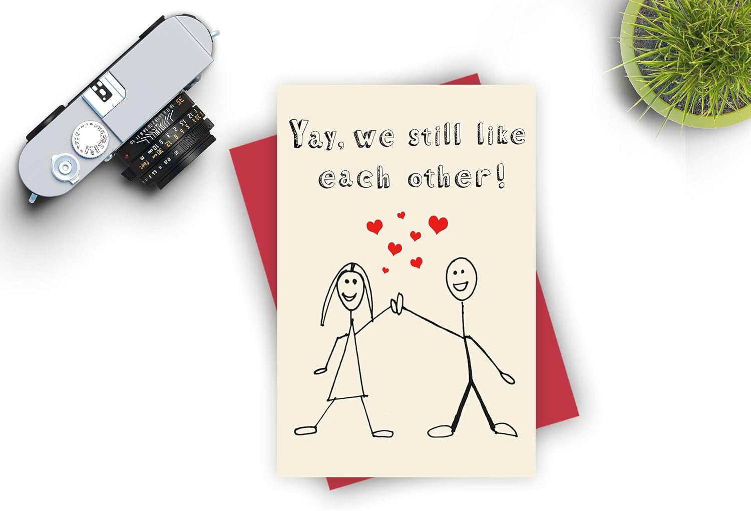 Birthday Card for Boyfriend Husband, Sweet Love Card, Funny Anniversary Card for Her Him Husband Wife,