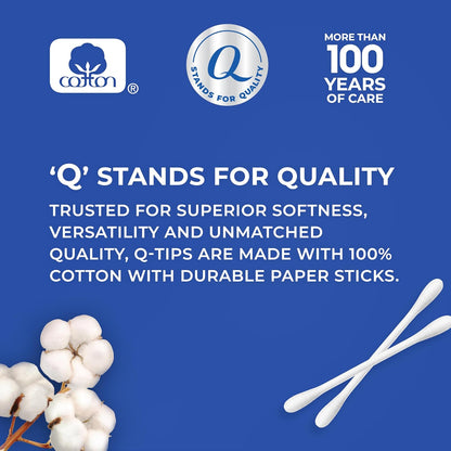 Cotton Swabs for Hygiene and Beauty Care Original Cotton Swab Made with 100% Cotton 625 Count