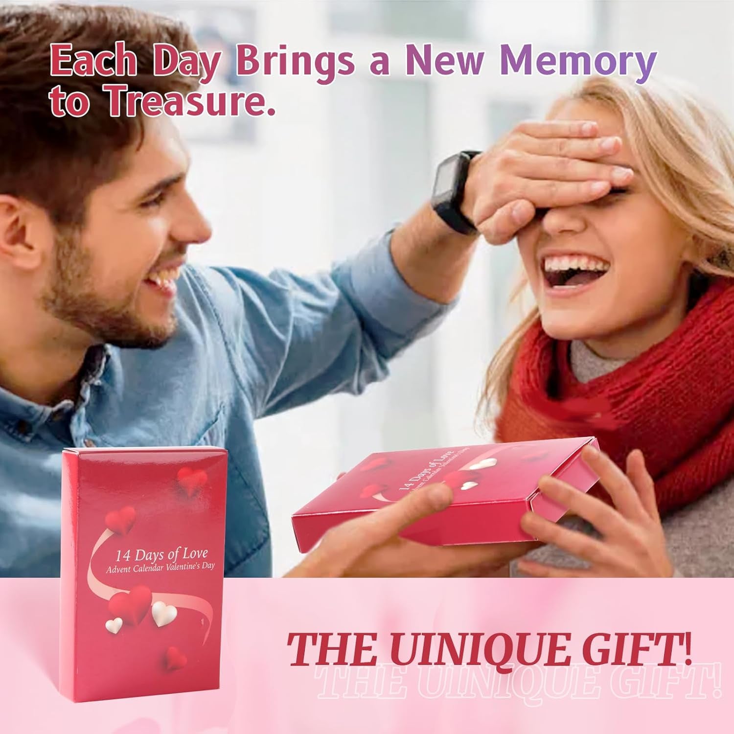 14 Days of Love – 2025 Valentine'S Day Advent Calendar: Scratch-Off Date Night Ideas & Valentine'S Gifts for Him, Her, Couples – Unique Card Games for Boyfriend, Girlfriend, Husband, Wife