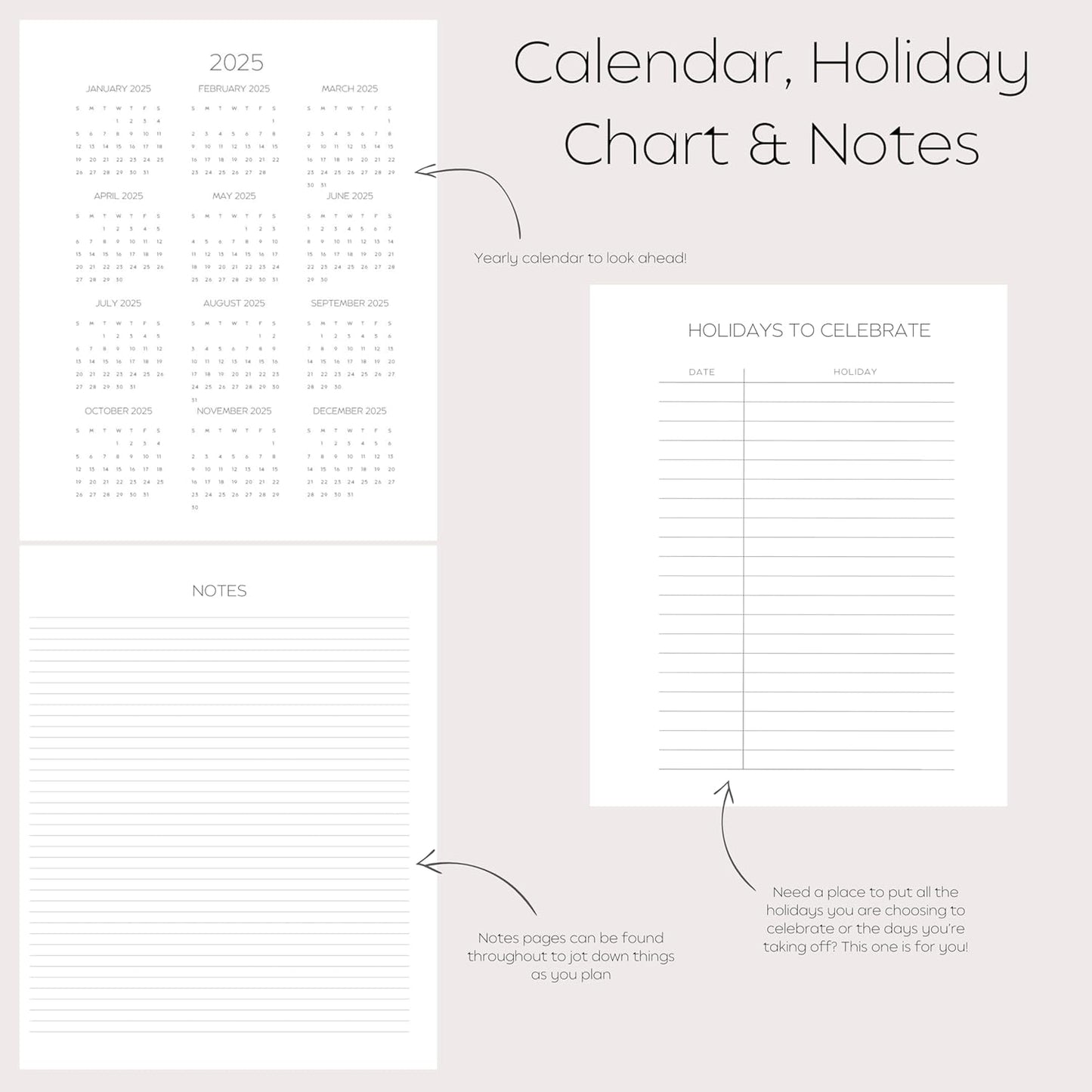 The  2025 Planner and Goals Journal. Daily Planner, Weekly Calendar Book and 2025 Monthly Planner with to Do List, Habit Tracker, Goal Planner. 8 X 10 Calendars, Planners & Organizers