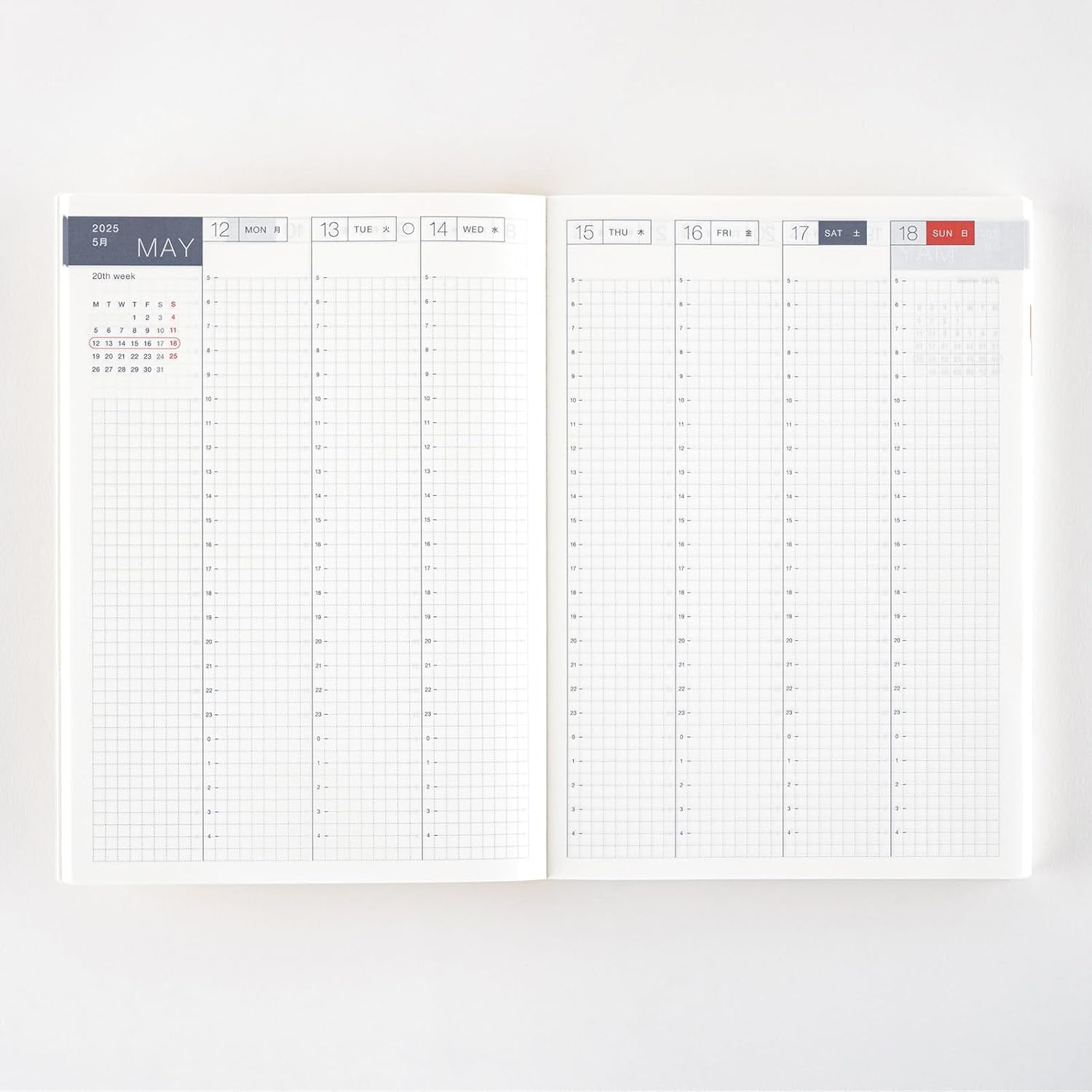 Hobonichi Techo 2025 Cousin Book [English/A5/January Start/Monday Start/Planner]