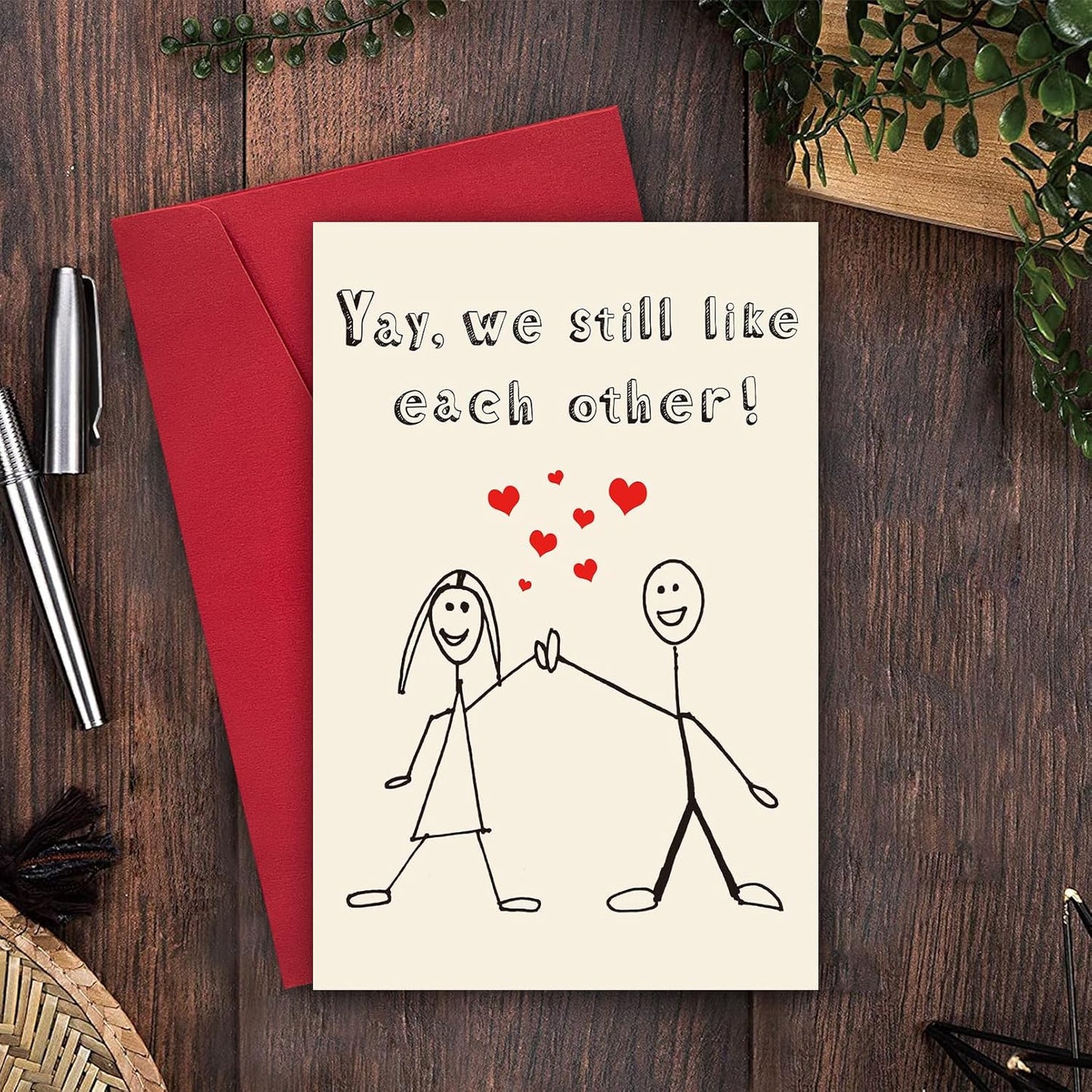 Birthday Card for Boyfriend Husband, Sweet Love Card, Funny Anniversary Card for Her Him Husband Wife,