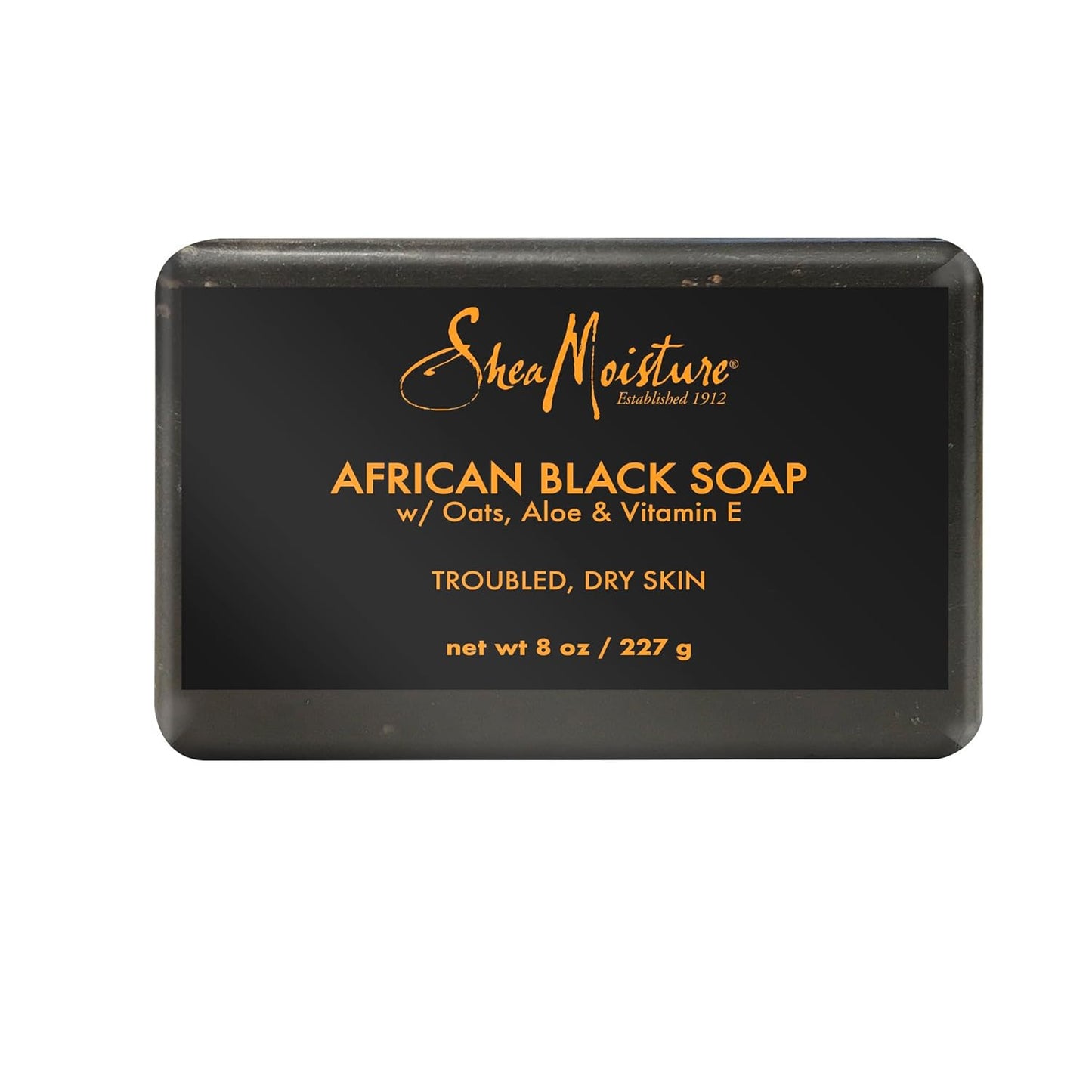 Bar Soap African Black Soap for Troubled Skin Cleanser with Shea Butter 8 Oz