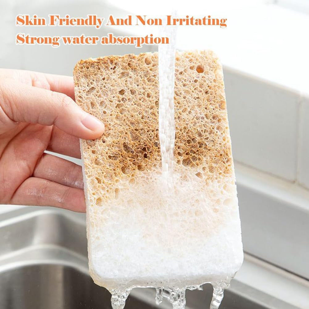 12 - Pack Non-Scratch Scrub Sponges - Sponges for Dishes and Washing Dishes, Cleaning Sponges for Kitchen Home and More（White