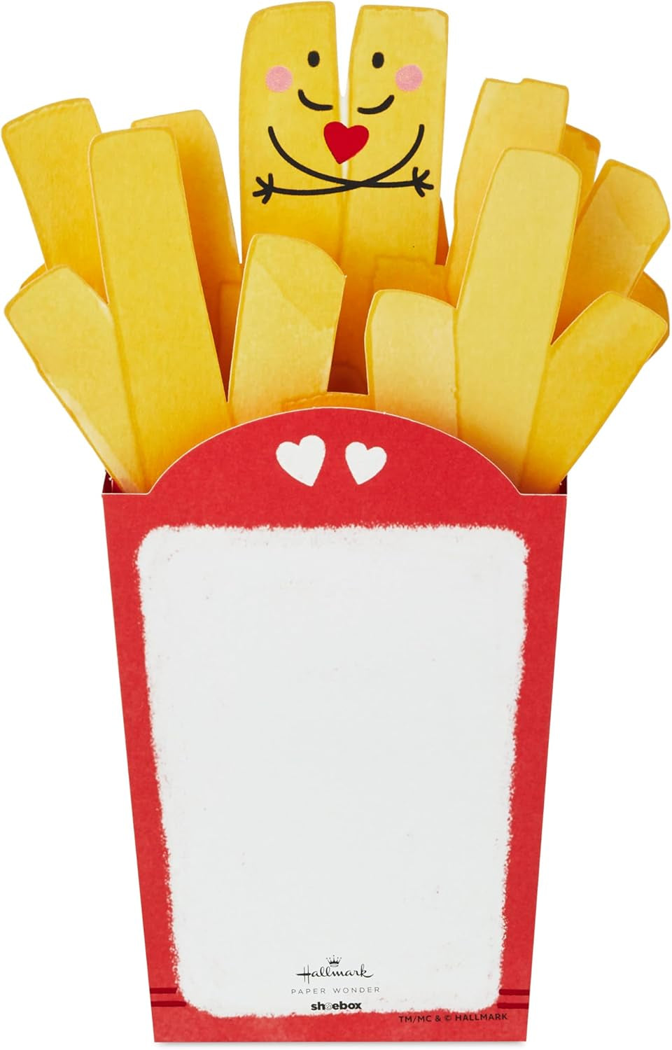 Paper Wonder Valentine'S Day Pop up Card (I Only Have Fries for You) for Anniversary, Love, Romantic Birthday, Sweetest Day