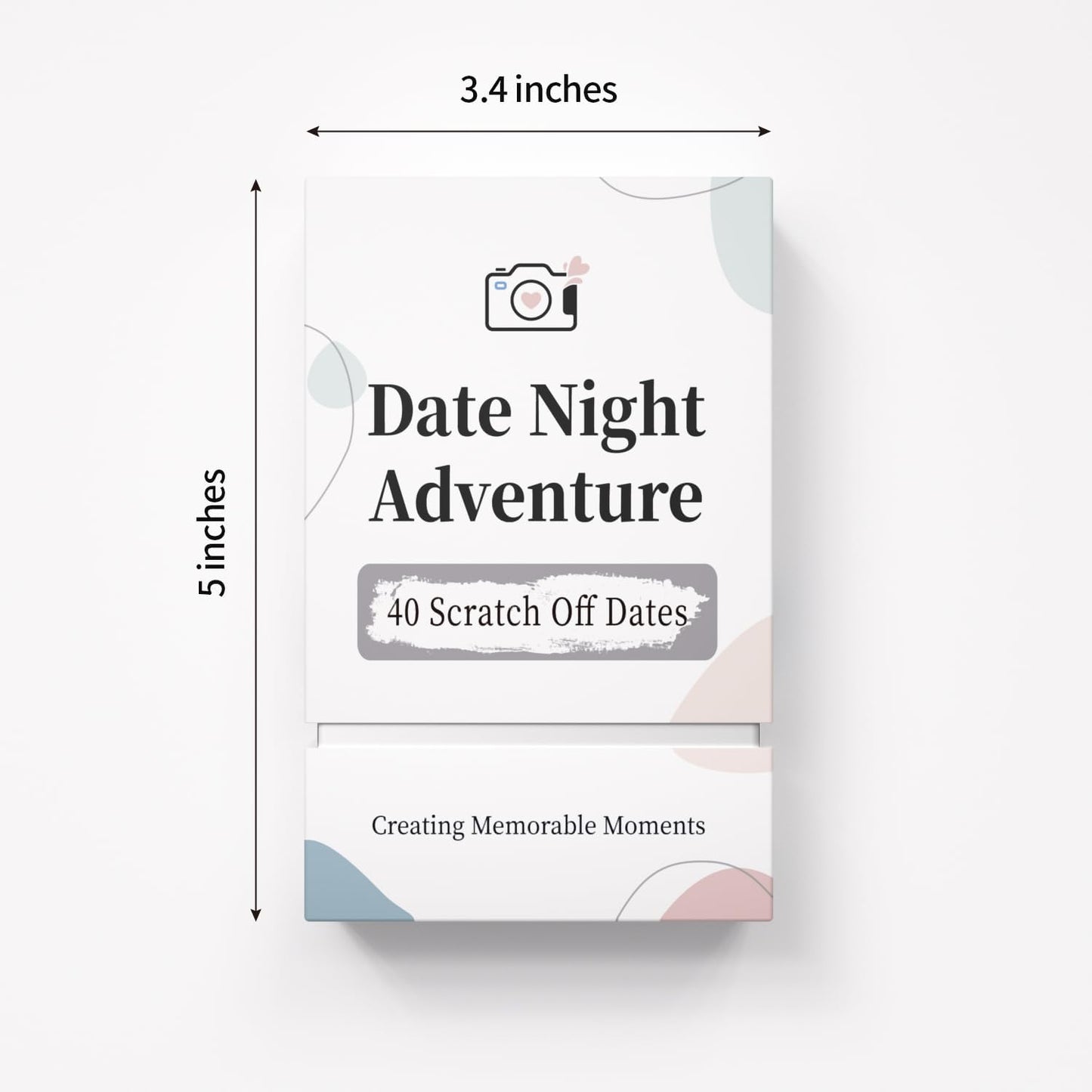 40 Date Ideas Card Games for Couples Date Night - Unique Date Deck Scratch off Cards, Gifts for Boyfriend - Romantic Newlywed and Wedding Anniversary Couples Gifts for Him and Her