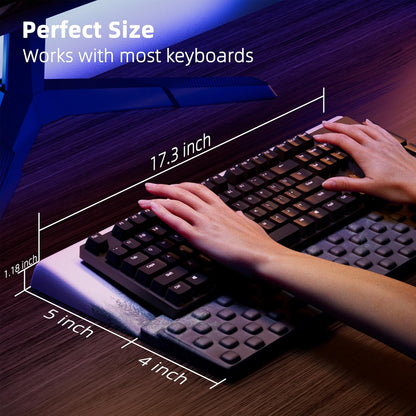 Ergonomic Mousepad and Keyboard Wrist Rest Pad Green Forest Set