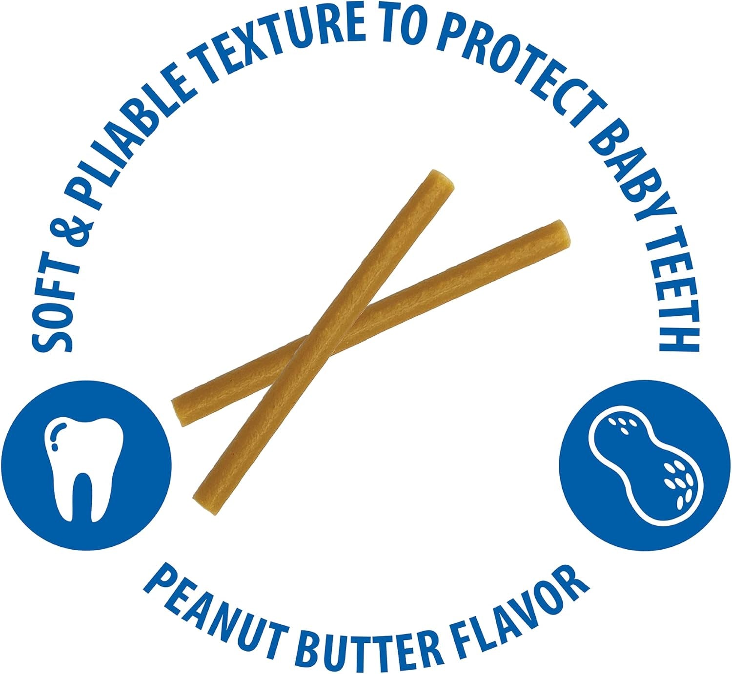 Puppy Teething Sticks Peanut Butter Flavor, 3.74-Oz Bag