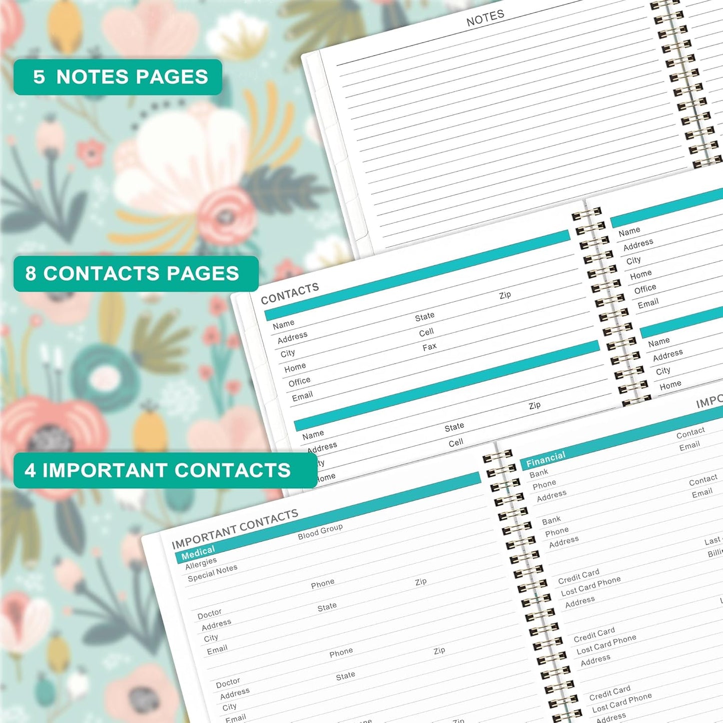 2025 Monthly Planner - Monthly Planner 2025 from Jan.2025 to Dec.2025, 2025 Planner 8.5" X 11", 12 Monthly Planner with Tabs, Inner Pocket