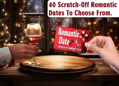 Romantic Scratch off Date Ideas to Spark Couples Fun, Newlywed Couple Date Night Fun, Valentines Day Gift for Anniversary, Birthday, Him, Her, Husband