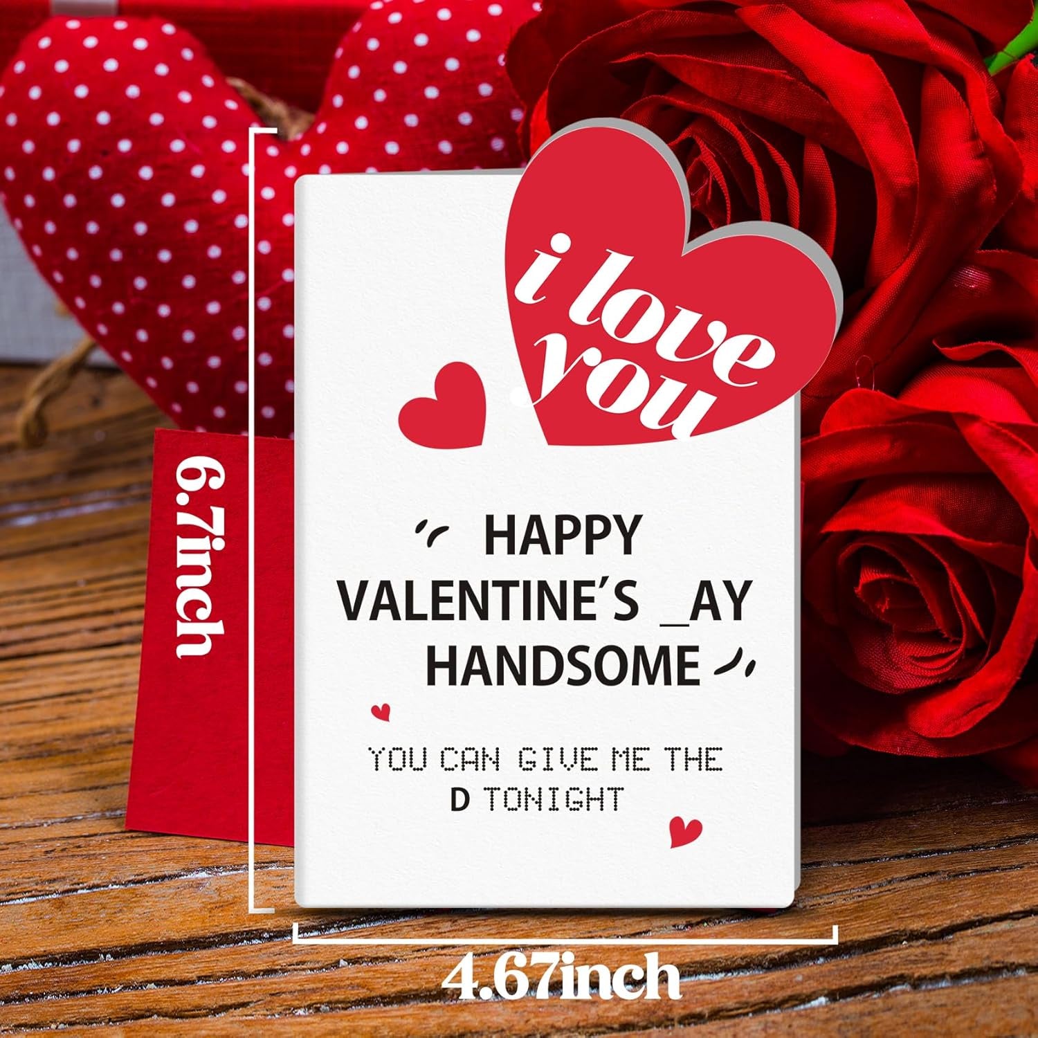 Valentines Day Love Gifts for Him, Valentines Day Card Gifts for Husband Men, Funny Card for Him Valentines Day, Mens Valentines Gifts, Gifts for Boyfriend Husband Valentines Day, Valentine Gifts for Him