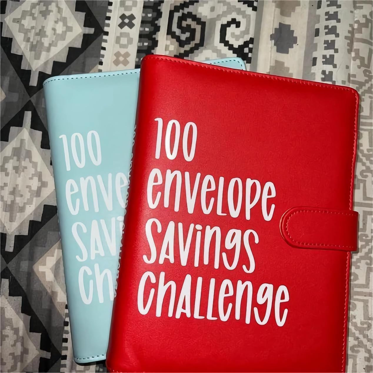 100 Envelope Challenge Binder, Easy and Fun Way to save $5,050, Budget Binder Savings Challenge Budget Book Binder with Cash Envelopes for Budgeting Planner & Saving Money (Black)