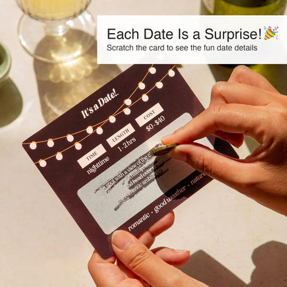 , 40 Fun and Romantic Scratch off Date Ideas for Him, Her, Girlfriend, Boyfriend, Wife, or Husband, Perfect for Date Night, Special Couples Gift for Anniversaries, Birthdays & More!