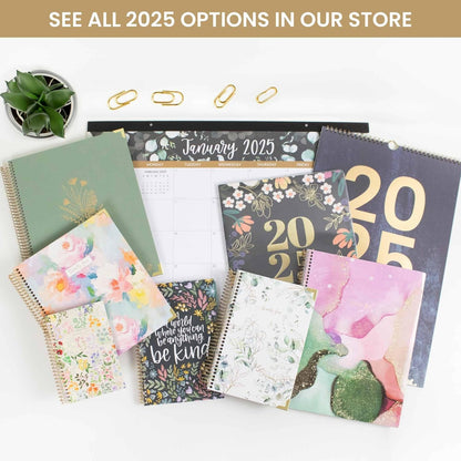 2025 (8.5" X 11") Calendar Year Day Planner (January 2025 - December 2025) - Weekly/Monthly Dated Agenda Organizer with Stickers & Tabs - Moments of Grace