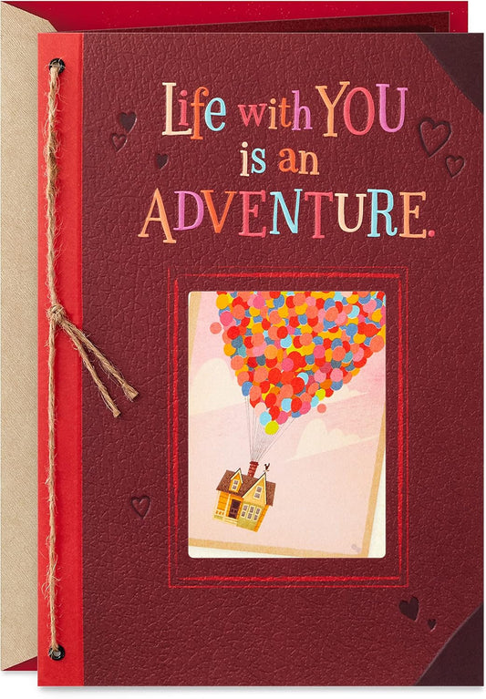 Valentines Day Card or Anniversary Card for Husband, Wife, Boyfriend, Girlfriend (Pixar Up, Life with You Is an Adventure)