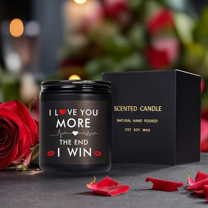 Couple Gifts for Her Him, Valentines Day, Anniversary, Wedding, Birthday, Christmas I Love You Candle Gifts for Girlfriend Boyfriend, Unique Scented Candles Gift for Men, Women, Husband, Wife