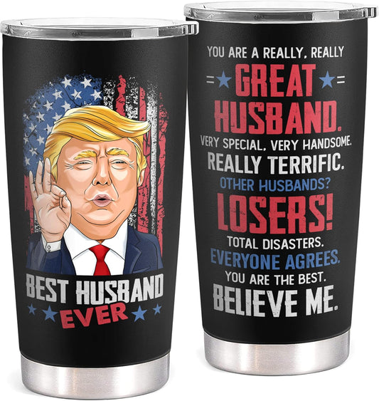 Gifts for Husband - Husband Gifts from Wife - Wedding Anniversary, Husband Birthday Gift, Valentine Day Gifts for Husband - Valentine Gifts for Him, Husband - I Love You Gifts for Him - 20 Oz Tumbler