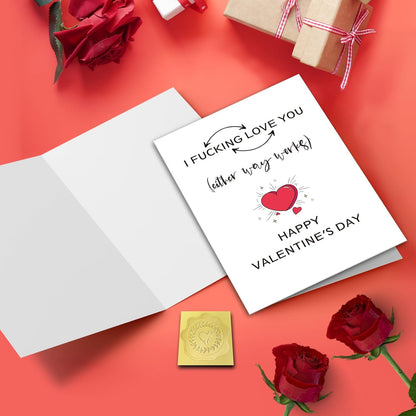 Dirty Valentines Day Card for Wife or Girlfriend, Naughty Valentine’S Day Card for Her, I Love You Card