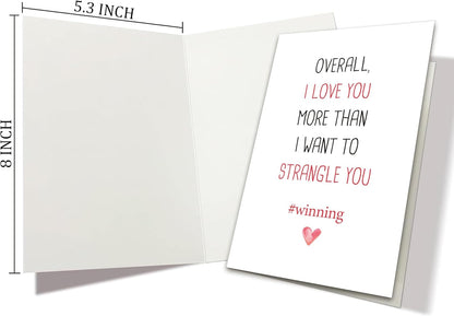 Humor Valentine'S Day Card, Funny V-Day Gift for Him Her Husband, Hilarious Anniversary Card, Naughty I Love You Card