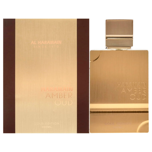 Al Haramain Amber Oud Gold Edition - Arabian Perfume for Women and Men - Eau de Parfum Spray with Notes of Bergamot, Melon, Pineapple, Amber, Woody Accord, and Musk - 6.7 oz