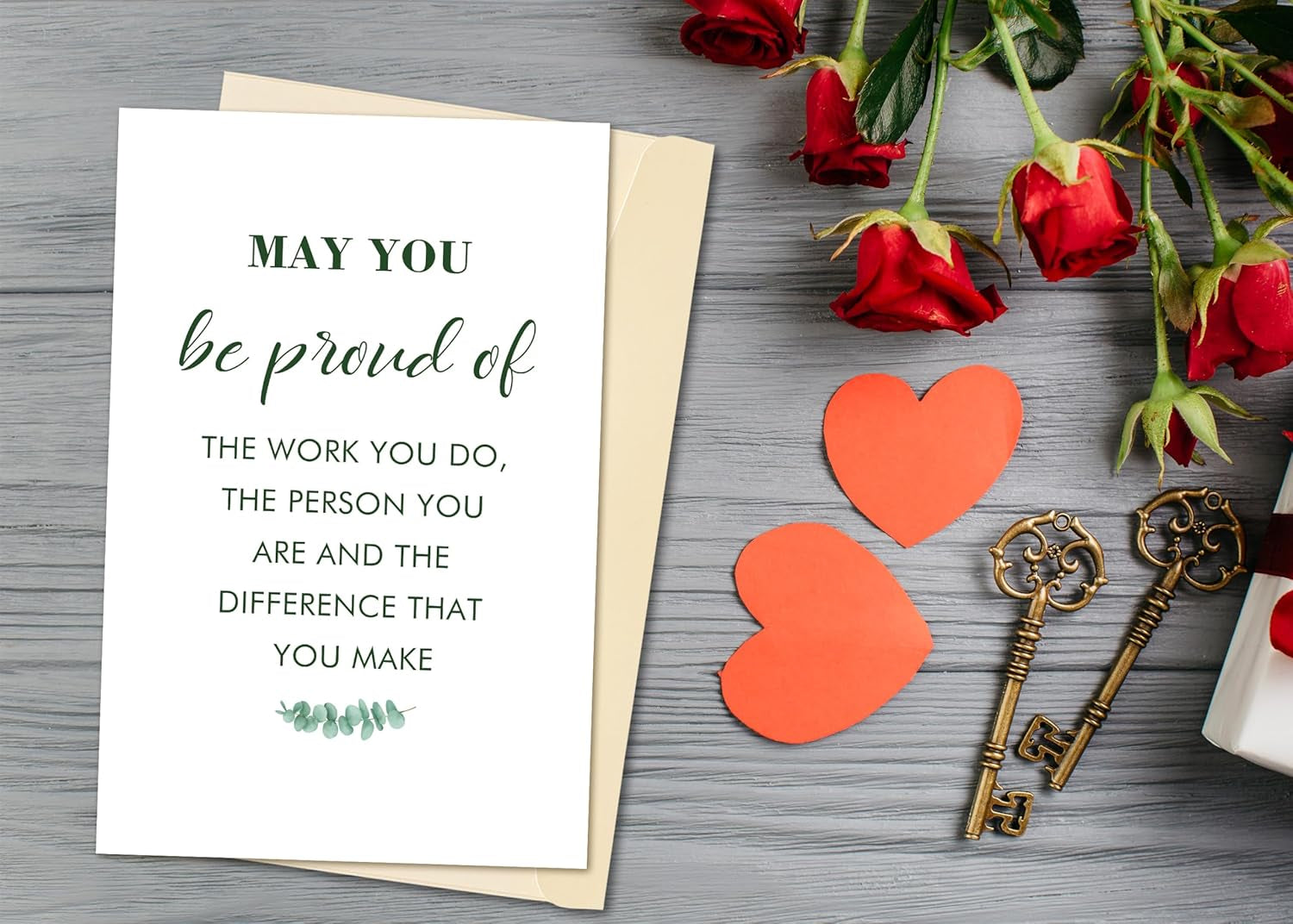 May You Be Proud of the Work You Do, Thank You Card, Teacher Thank You Card, Corporate Key Worker Thanks Gift