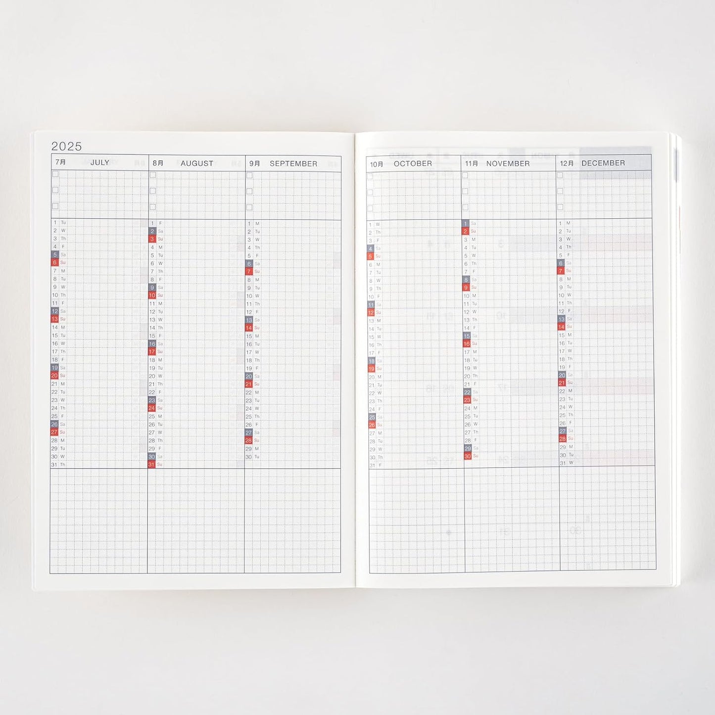 Hobonichi Techo 2025 Cousin Book [English/A5/January Start/Monday Start/Planner]