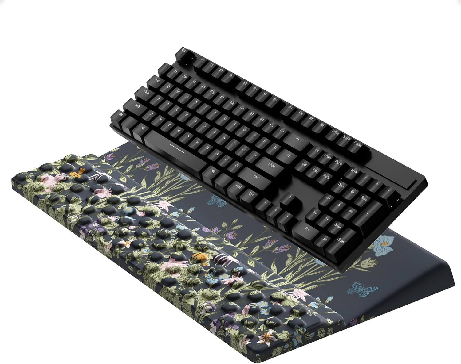 Floral Clipboard Binder and Keyboard Wrist Rest