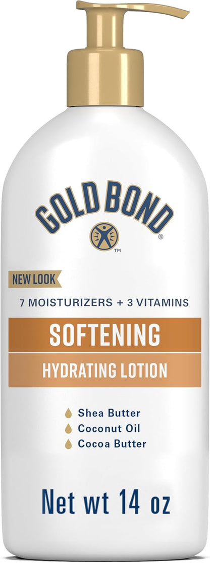 Softening Hydrating Lotion, with Shea Butter for Rough & Dry Skin, 14 Oz.