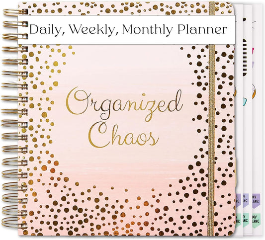 18 Month Planner 2024-2025 - July 2024- Dec 2025 Planner- Daily, Weekly Planner and Monthly Planner - December, Organized Chaos Weekly Planner 2024 with 3 Sticker Sheets - 2024 Calendar Planner