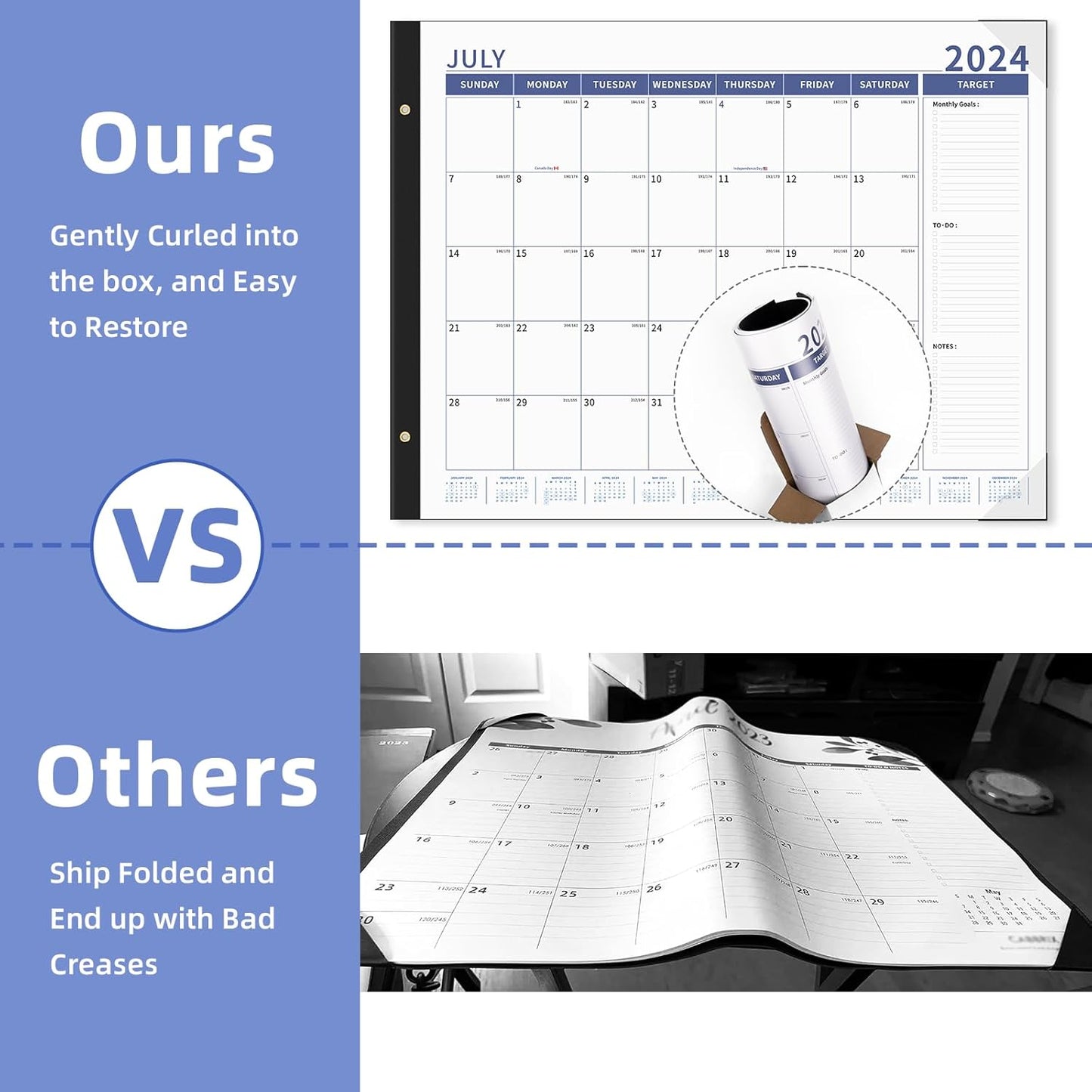 Desk Calendar 2025-2026 Large 22'' X 17'' Calendar 2025 Monthly Desktop Calendar, 18 Month Calendar, Use Jan 2025 - June 2026