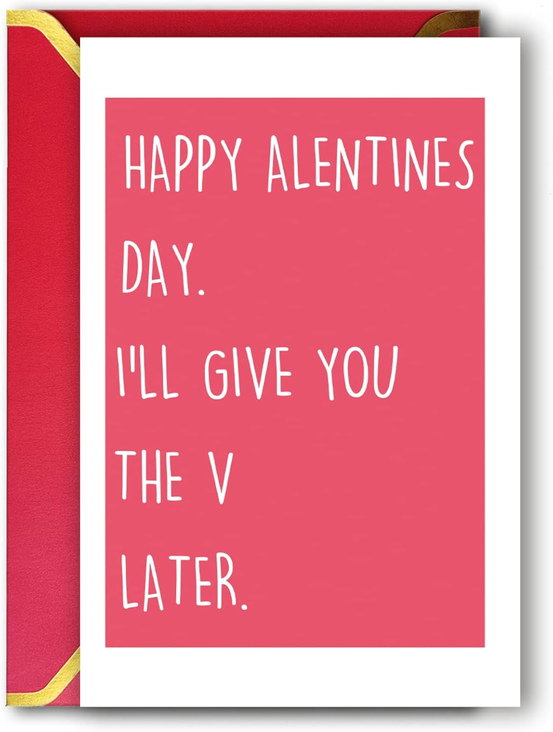 Naughty Love Valentines Card Gifts for Husband Wife, Happy Alentine'S Day I'Ll Give You the V Later…