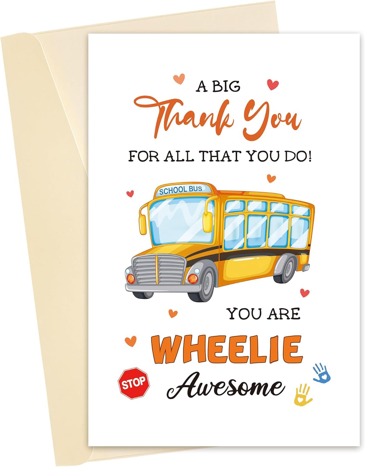 School Bus Driver Thank You Card, School Bus Driver Appreciate Gift, End of Year Gift for Bus Driver, Awesome Bus Driver Retirement Card