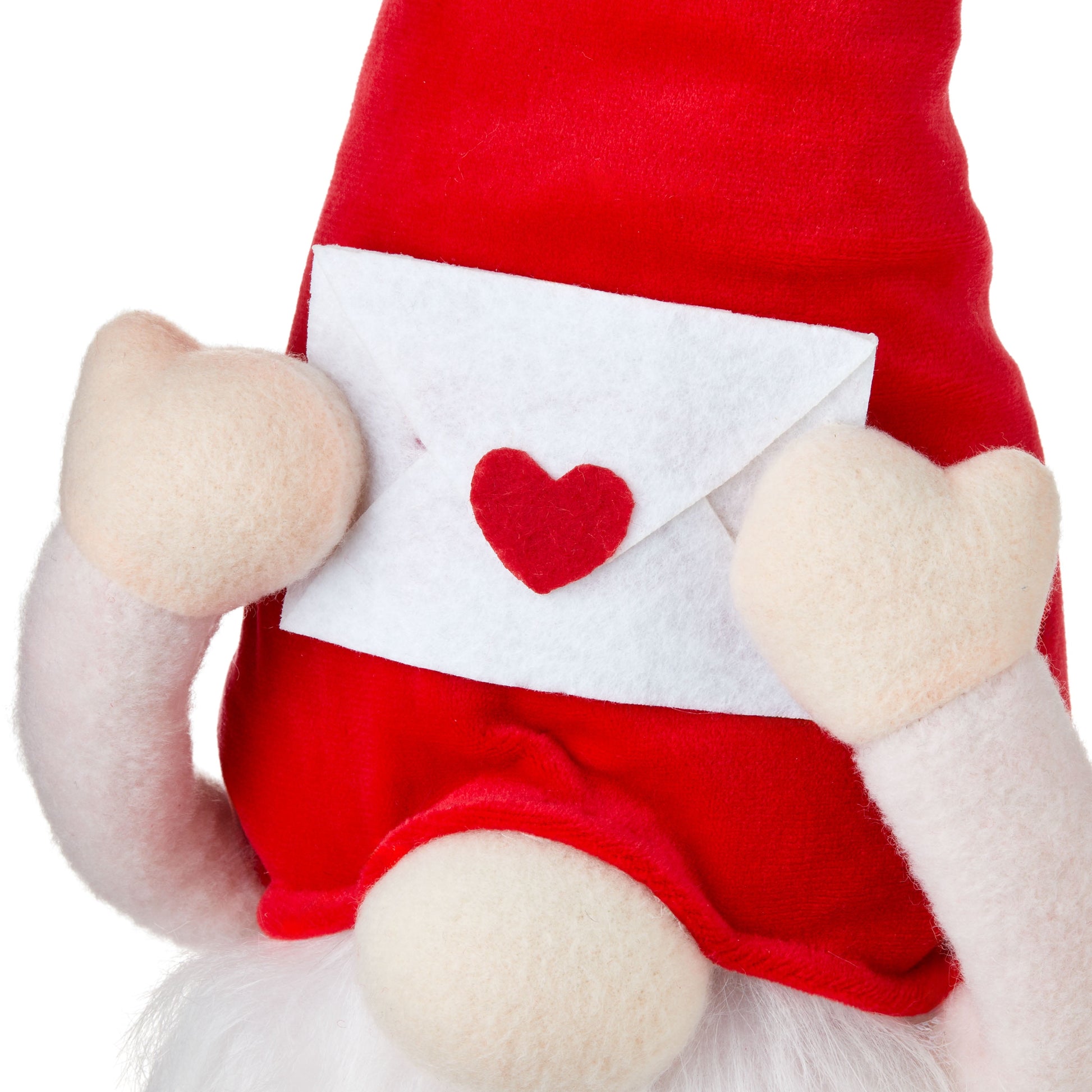 Valentine'S Day Red and White Gnome Plush Decor, 17 In, by