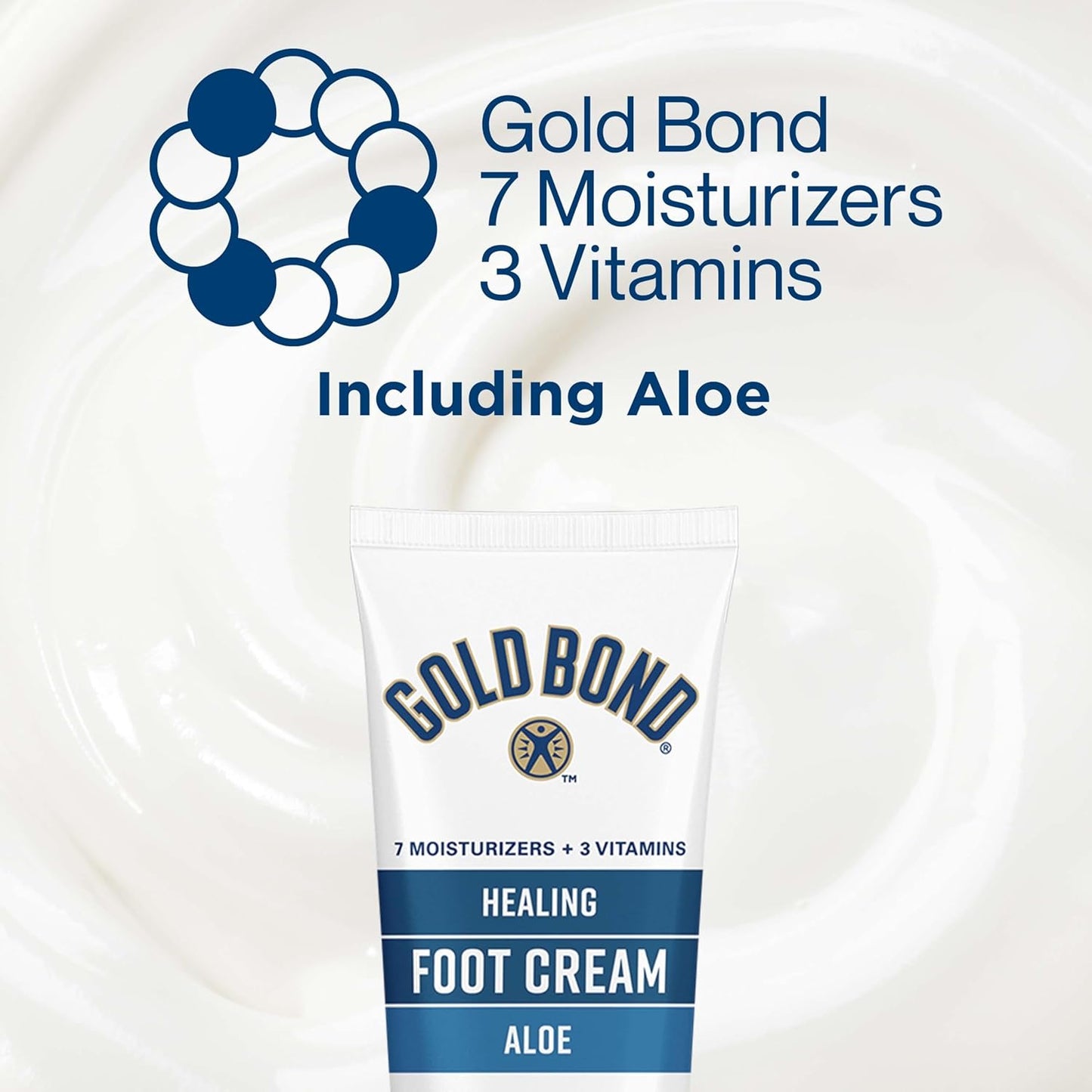 Healing Foot Cream, 4 Oz. (Pack of 4), with Aloe, Nourishes & Softens for Healthier Looking Feet