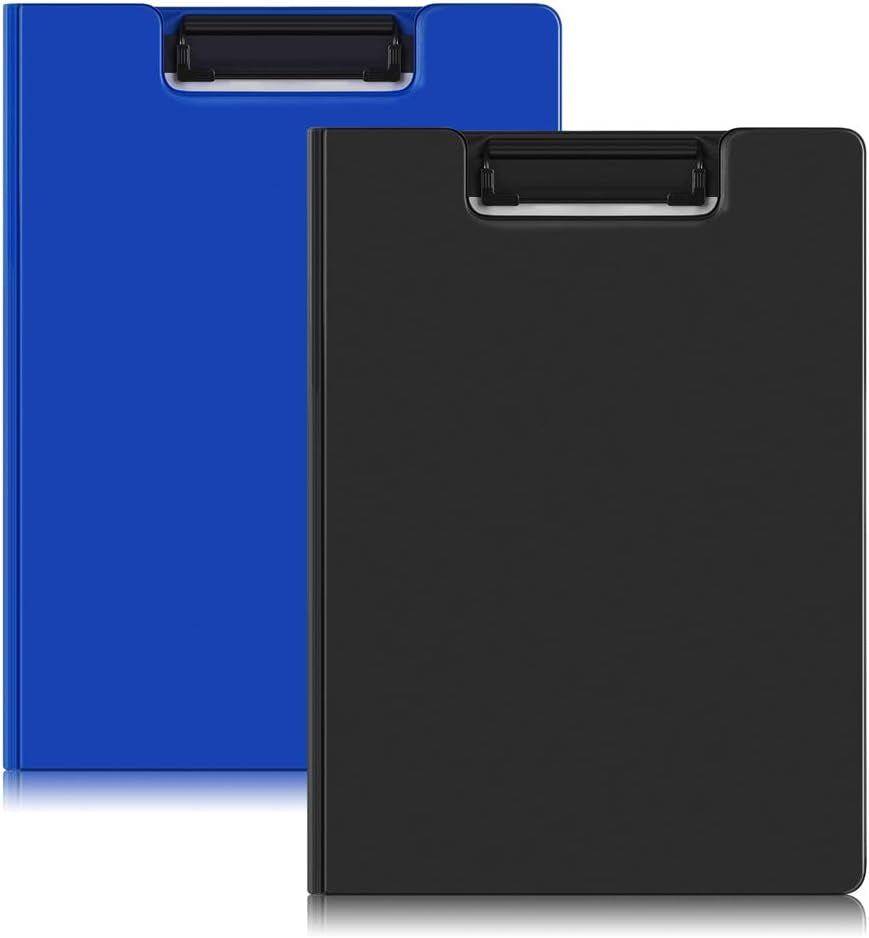 Clipboards Folder Hardboard by Office Solutions Direct with Memo Pad Low Profile Clip Standard A4 Letter Size Classroom Supplies